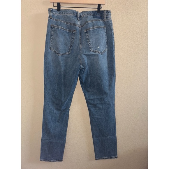 Abercrombie & Fitch The 90s Ultra Slim Straight High Rise Jeans Curve Love 14 - Picture 3 of 5